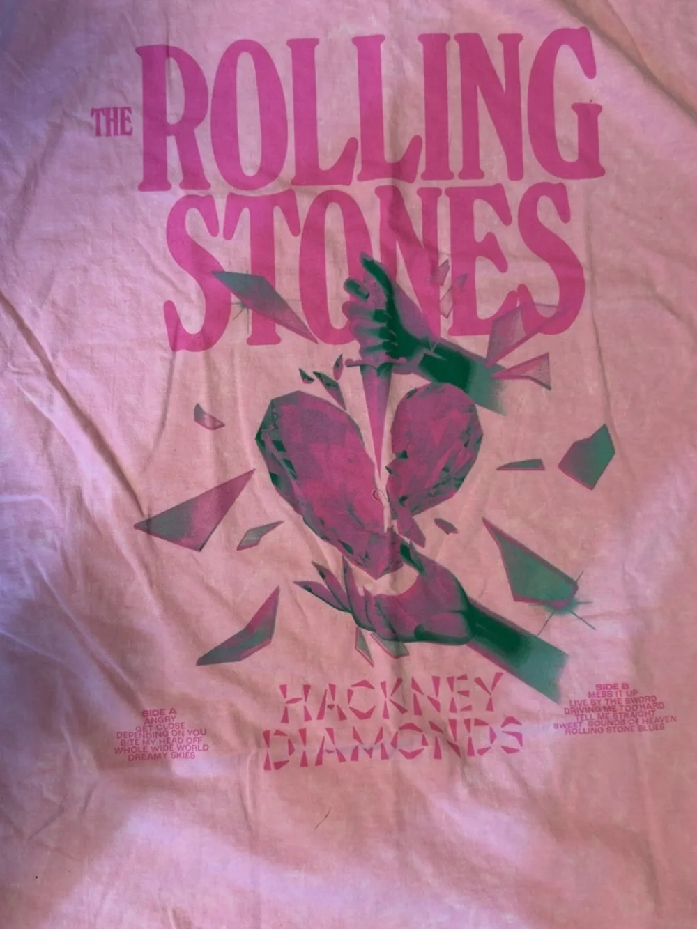 Rolling Stones Pink Graphic Tee - Hackney Diamonds